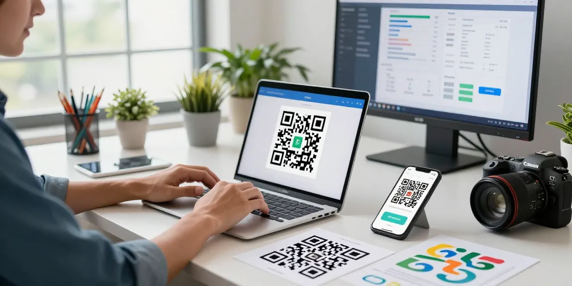 Generate QR codes effortlessly with our innovative QR Code Generator in a dynamic workspace.